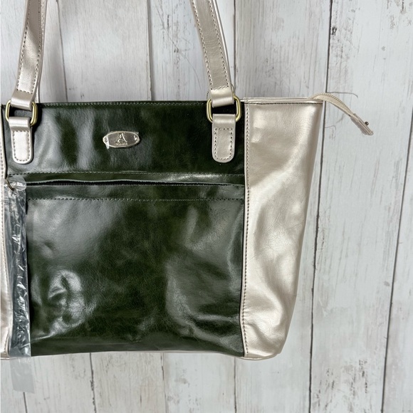 Genuine Leather Tote Handbag Aurielle by Carryland Shoulder Bag Large Size - Picture 6 of 14